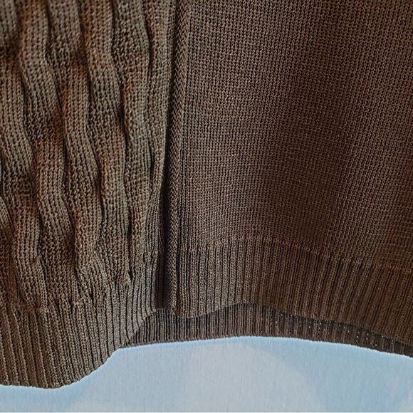 Escada Brown Knit Shell Size 42 - Picture 9 of 14